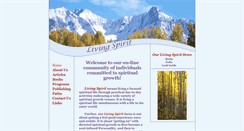 Desktop Screenshot of livingspiritcommunity.net